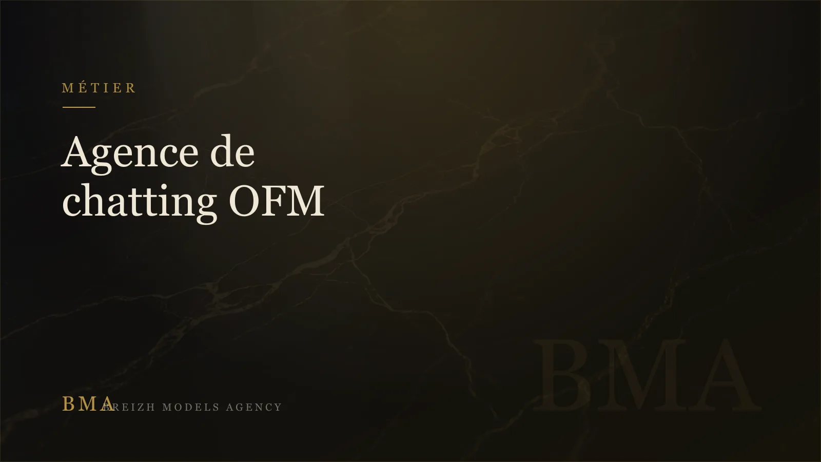 Chatteur professionnel d'une agence OFM au travail